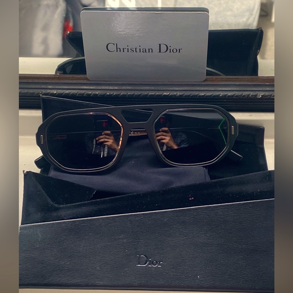 Christian dior aluminum frame glasses mens